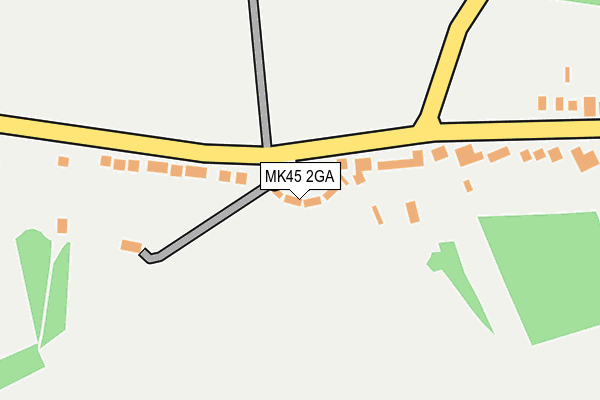 MK45 2GA map - OS OpenMap – Local (Ordnance Survey)