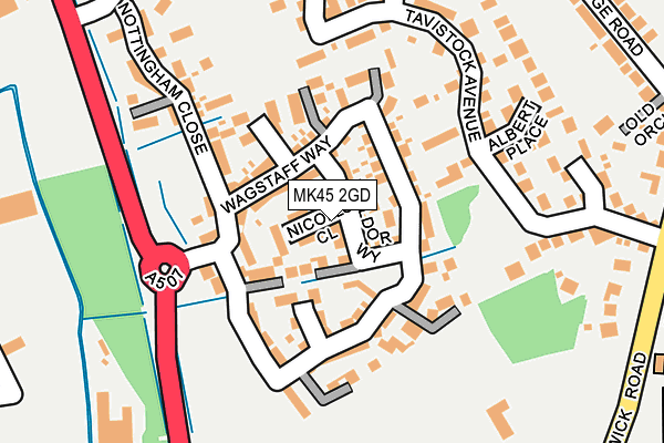 MK45 2GD map - OS OpenMap – Local (Ordnance Survey)