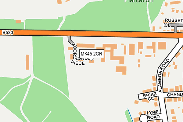 MK45 2GR map - OS OpenMap – Local (Ordnance Survey)