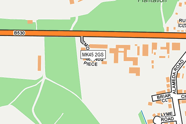 MK45 2GS map - OS OpenMap – Local (Ordnance Survey)