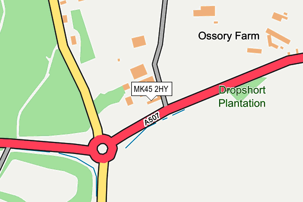 MK45 2HY map - OS OpenMap – Local (Ordnance Survey)