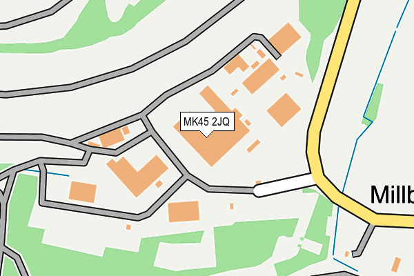 MK45 2JQ map - OS OpenMap – Local (Ordnance Survey)