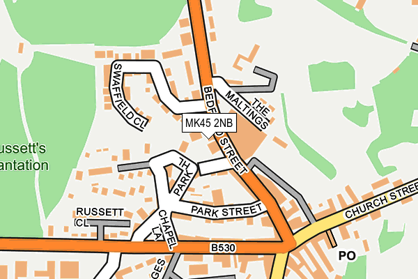 Map of IMAGINARY PUB FOX & HOUNDS RISELEY LTD at local scale