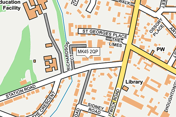 MK45 2QP map - OS OpenMap – Local (Ordnance Survey)