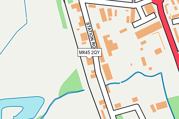 MK45 2QY map - OS OpenMap – Local (Ordnance Survey)