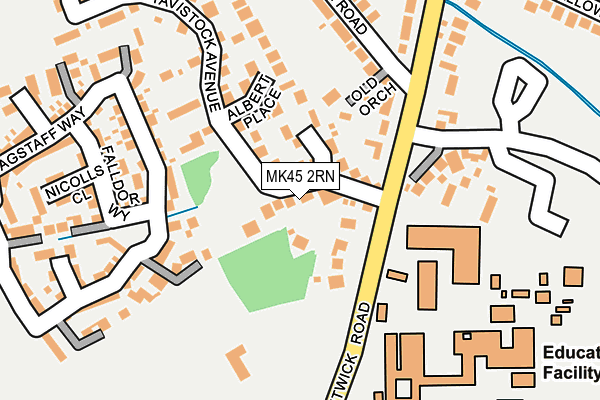 MK45 2RN map - OS OpenMap – Local (Ordnance Survey)