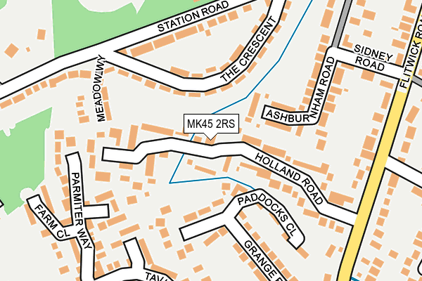 MK45 2RS map - OS OpenMap – Local (Ordnance Survey)