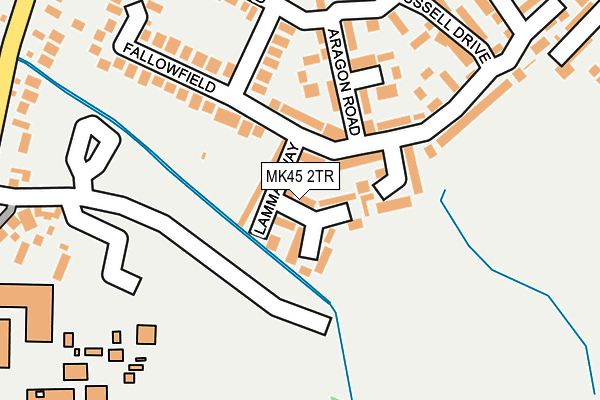 MK45 2TR map - OS OpenMap – Local (Ordnance Survey)