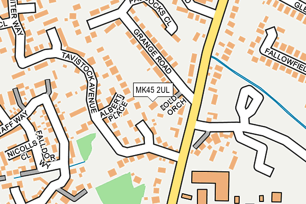 MK45 2UL map - OS OpenMap – Local (Ordnance Survey)