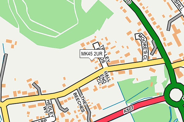 MK45 2UR map - OS OpenMap – Local (Ordnance Survey)