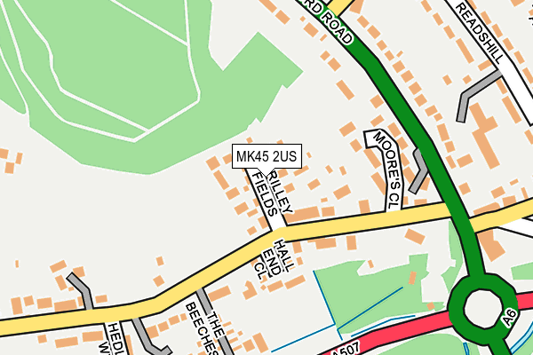 MK45 2US map - OS OpenMap – Local (Ordnance Survey)