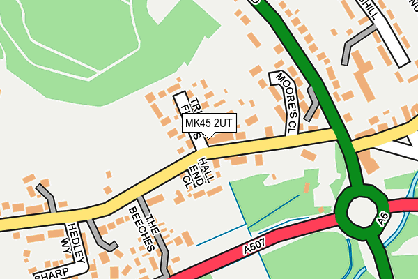 MK45 2UT map - OS OpenMap – Local (Ordnance Survey)