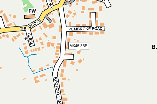 MK45 3BE map - OS OpenMap – Local (Ordnance Survey)