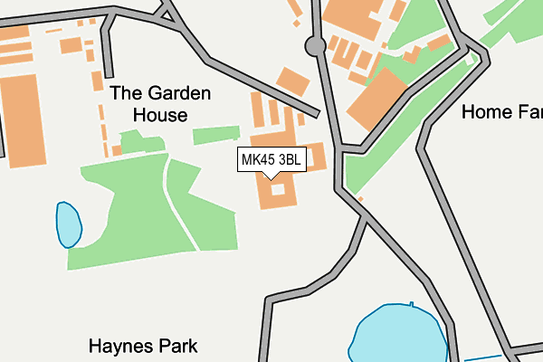 MK45 3BL map - OS OpenMap – Local (Ordnance Survey)