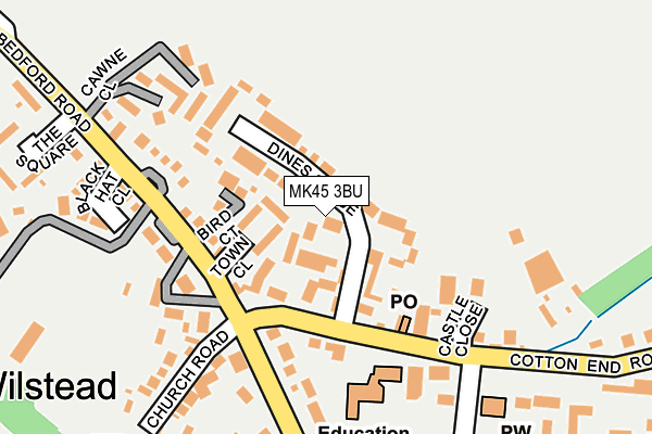 MK45 3BU map - OS OpenMap – Local (Ordnance Survey)