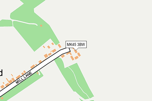 MK45 3BW map - OS OpenMap – Local (Ordnance Survey)