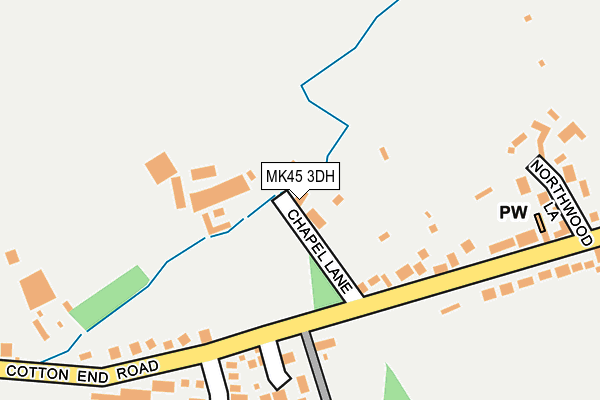 MK45 3DH map - OS OpenMap – Local (Ordnance Survey)
