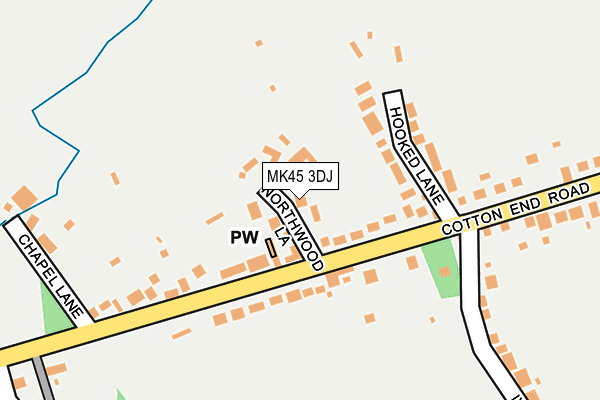 MK45 3DJ map - OS OpenMap – Local (Ordnance Survey)