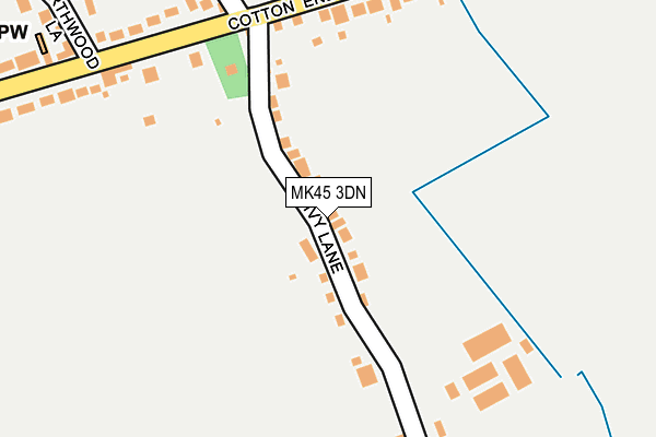 MK45 3DN map - OS OpenMap – Local (Ordnance Survey)