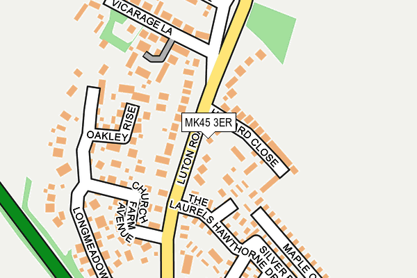 MK45 3ER map - OS OpenMap – Local (Ordnance Survey)