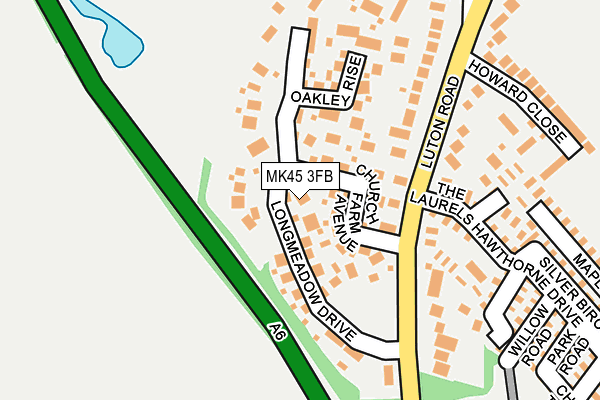 MK45 3FB map - OS OpenMap – Local (Ordnance Survey)