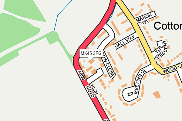MK45 3FG map - OS OpenMap – Local (Ordnance Survey)