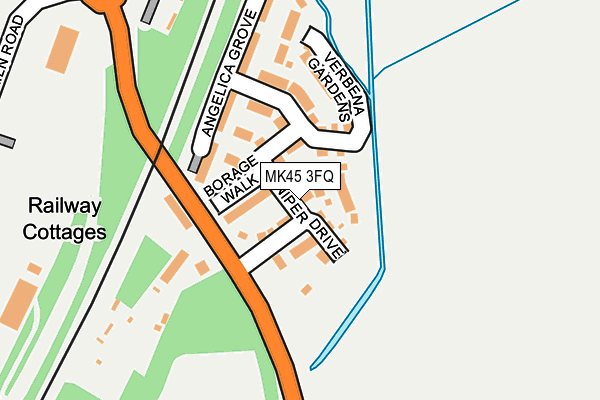 MK45 3FQ map - OS OpenMap – Local (Ordnance Survey)