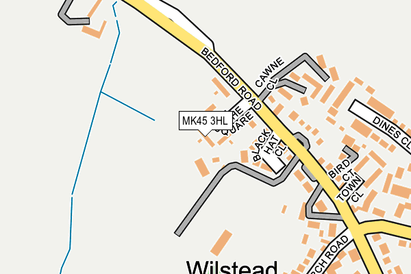 MK45 3HL map - OS OpenMap – Local (Ordnance Survey)