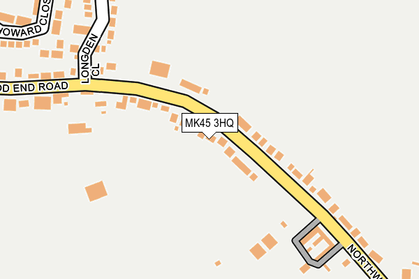 MK45 3HQ map - OS OpenMap – Local (Ordnance Survey)