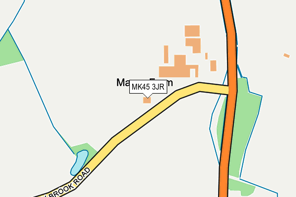 MK45 3JR map - OS OpenMap – Local (Ordnance Survey)