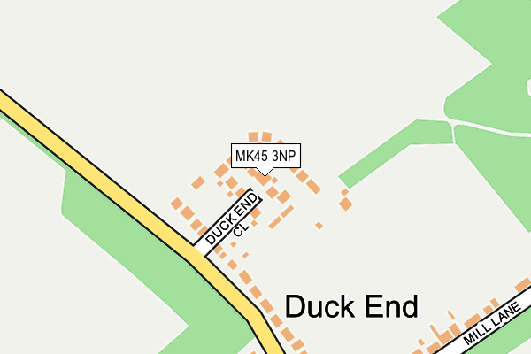 MK45 3NP map - OS OpenMap – Local (Ordnance Survey)