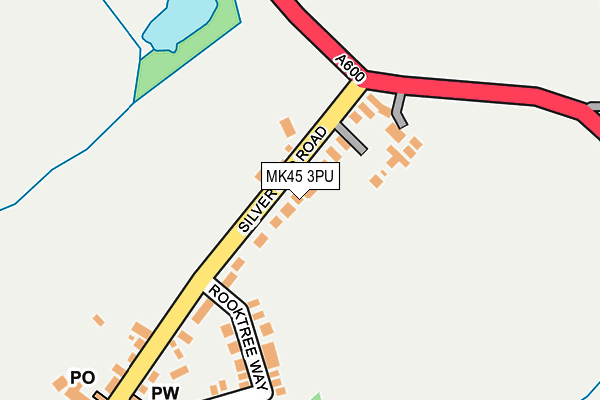 MK45 3PU map - OS OpenMap – Local (Ordnance Survey)