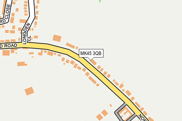 MK45 3QB map - OS OpenMap – Local (Ordnance Survey)