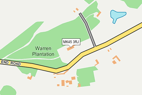 MK45 3RJ map - OS OpenMap – Local (Ordnance Survey)
