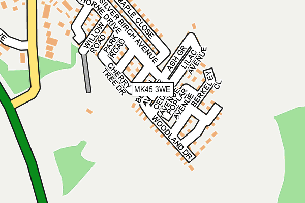 MK45 3WE map - OS OpenMap – Local (Ordnance Survey)