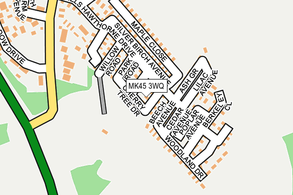 MK45 3WQ map - OS OpenMap – Local (Ordnance Survey)