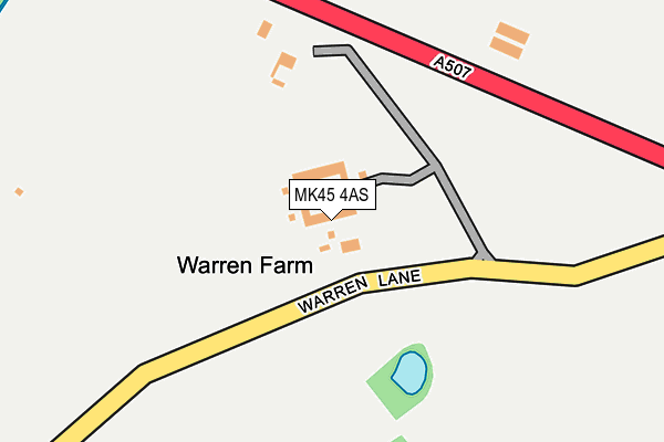 MK45 4AS map - OS OpenMap – Local (Ordnance Survey)