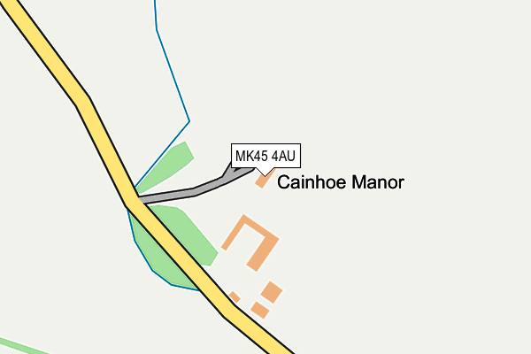 MK45 4AU map - OS OpenMap – Local (Ordnance Survey)