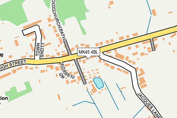 MK45 4BL map - OS OpenMap – Local (Ordnance Survey)