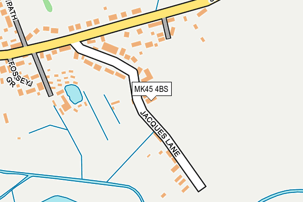 MK45 4BS map - OS OpenMap – Local (Ordnance Survey)