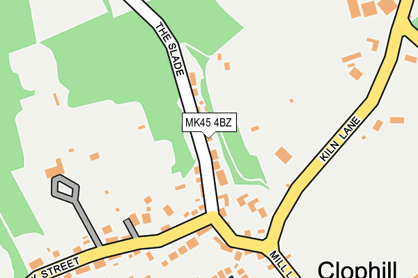 MK45 4BZ map - OS OpenMap – Local (Ordnance Survey)