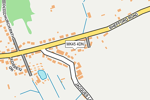 MK45 4DN map - OS OpenMap – Local (Ordnance Survey)