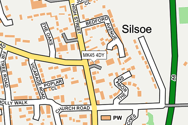 MK45 4DY map - OS OpenMap – Local (Ordnance Survey)