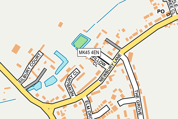 MK45 4EN map - OS OpenMap – Local (Ordnance Survey)