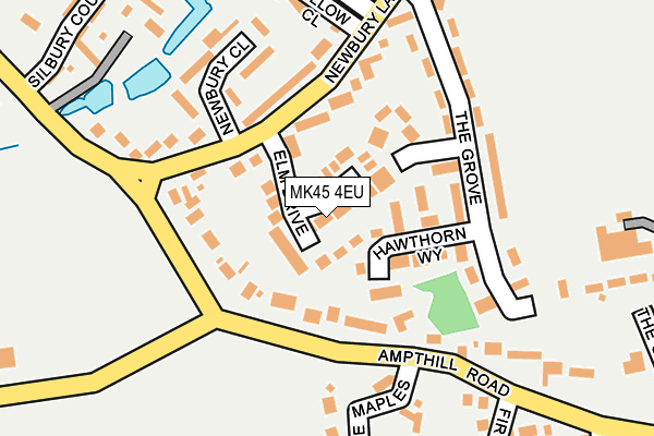 MK45 4EU map - OS OpenMap – Local (Ordnance Survey)