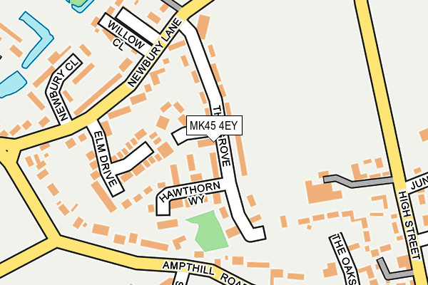 MK45 4EY map - OS OpenMap – Local (Ordnance Survey)