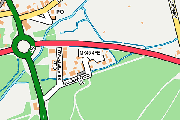 MK45 4FE map - OS OpenMap – Local (Ordnance Survey)