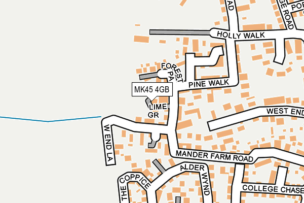 MK45 4GB map - OS OpenMap – Local (Ordnance Survey)