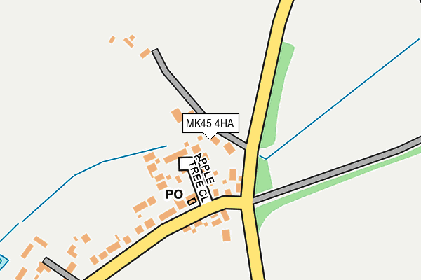 MK45 4HA map - OS OpenMap – Local (Ordnance Survey)