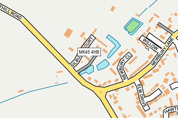 MK45 4HB map - OS OpenMap – Local (Ordnance Survey)